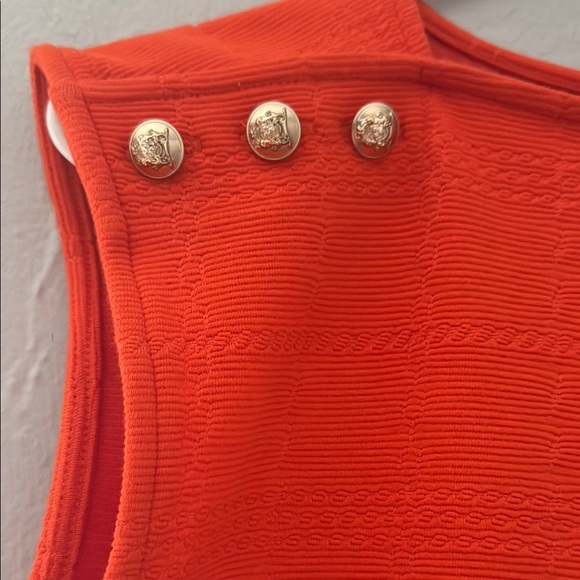 Ann Taylor Orange Sleeveless Embellished Muscle Tee 116 - Picture 3 of 7